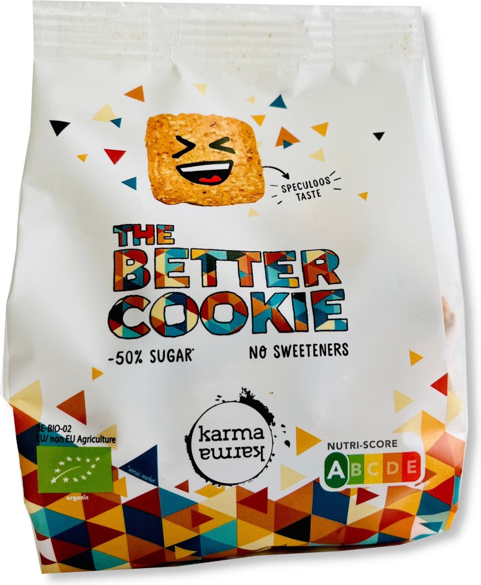 KarmaKarma - The Better Cookie - speculoos - BIO - Vegan - Nutri-score A - 16x 100g