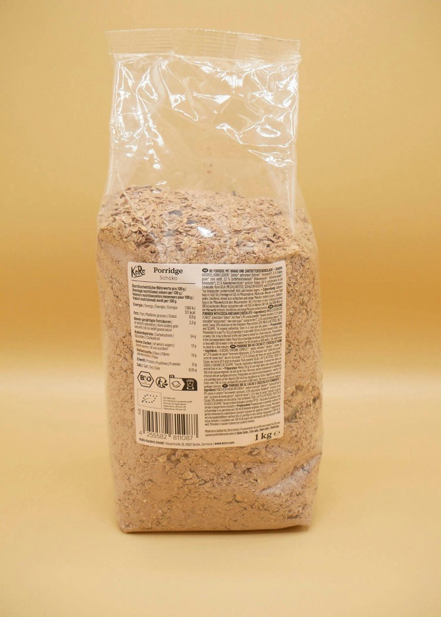 KoRo | Bio chocolade havermoutpap 6 x 1 kg