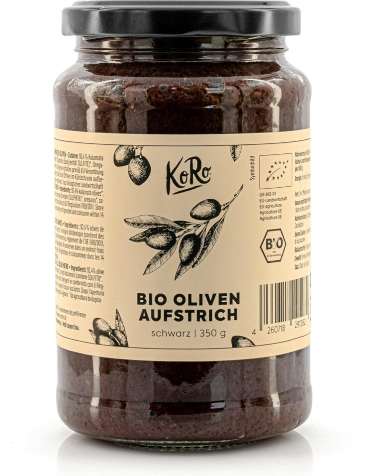KoRo | Bio zwarteolijvenspread 350 g
