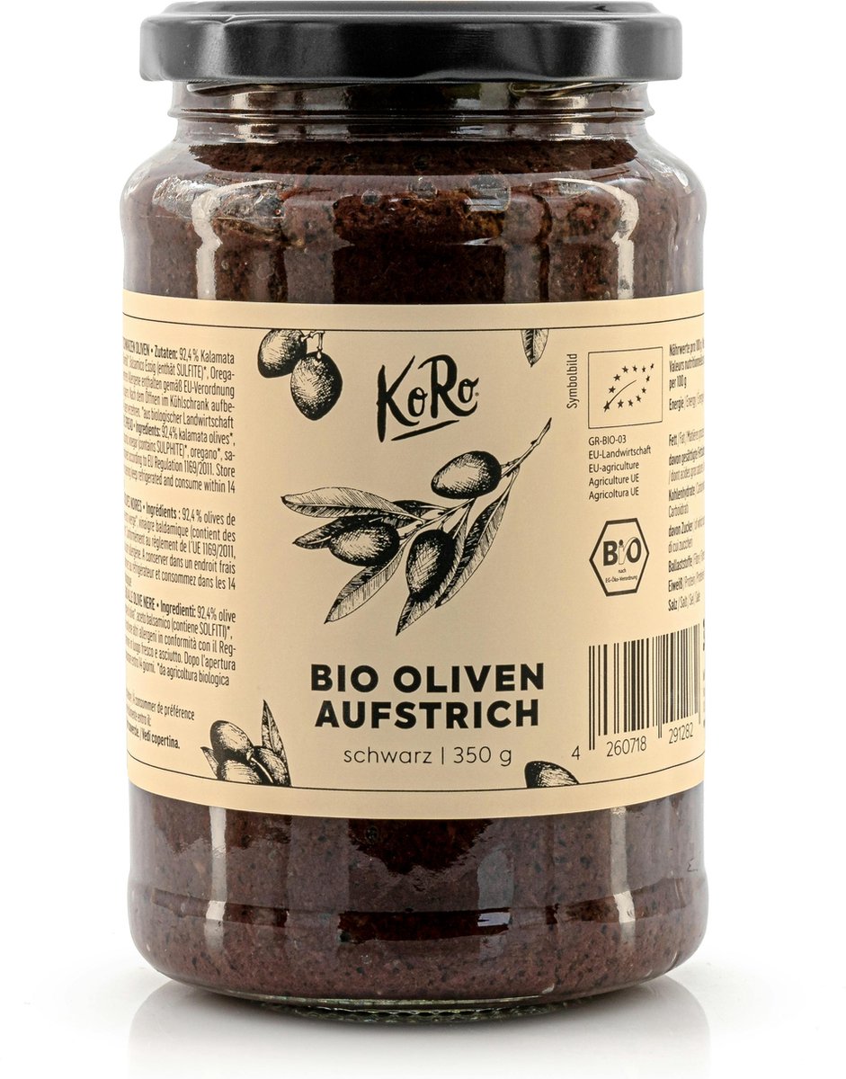 KoRo | Bio zwarteolijvenspread 350 g