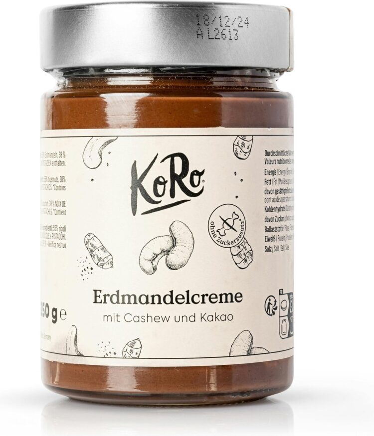 KoRo | Tijgernootpasta met cashewnoten en cacao 350 g