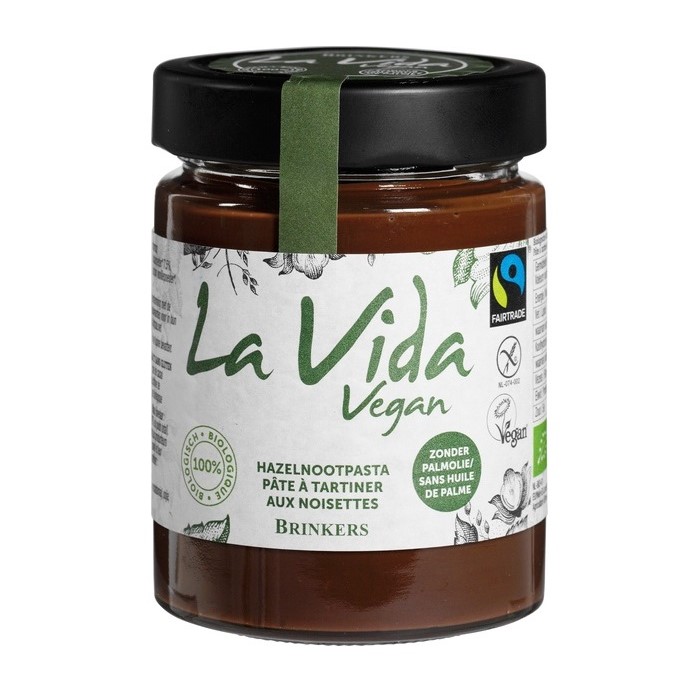 La Vida Vegan Hazelnoot chocoladepasta 270 gram