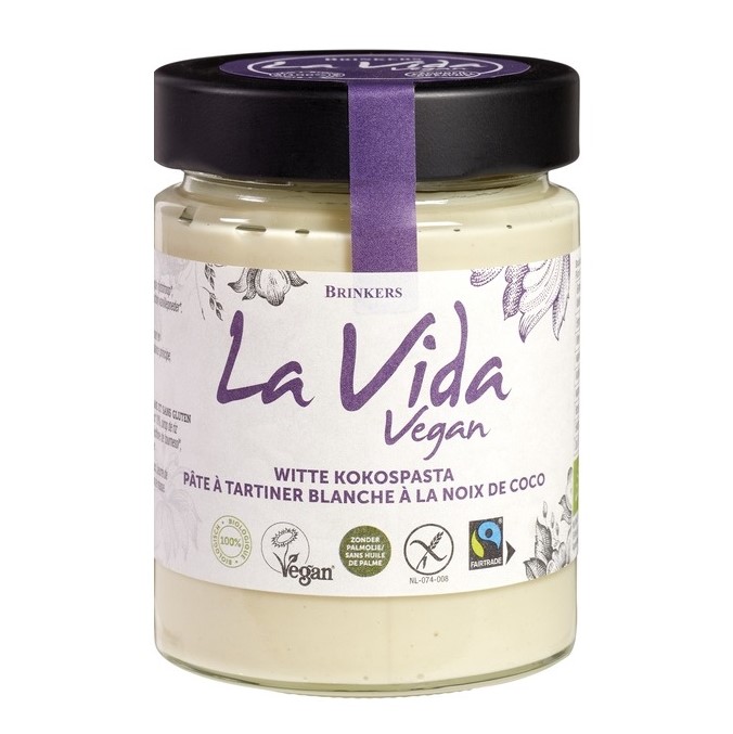 La Vida Vegan witte kokospasta 270 gram