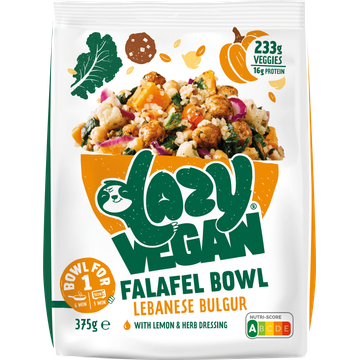 Lazy Vegan Falafel Bowl Lebanese Bulgur 375g bij Jumbo