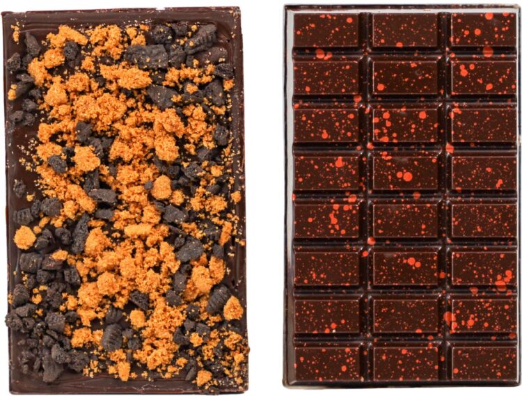 Lindy's Patisserie | Chocoladereep | Big Bar | Cookies Salted Caramel | VEGAN | Chocolade Reep | Pure Chocolade | 205 gram