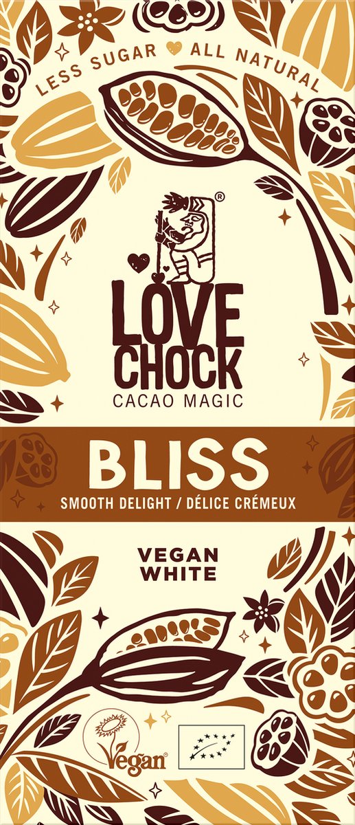 Lovechock Bliss Vegan Witte Chocolade 70GR