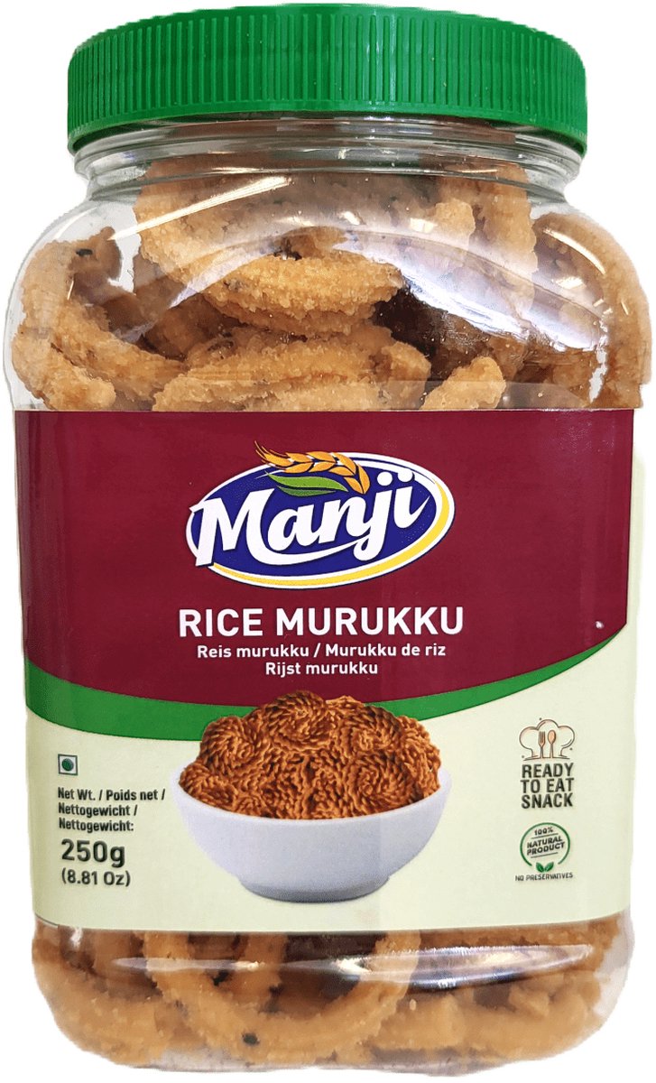 Manji - Rijst Murukku - Snack - 250 g