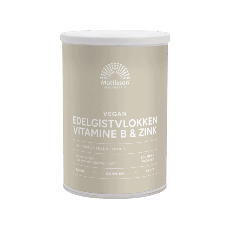 Mattisson Edelgistvlokken vitamine B12 + zink 200 gram