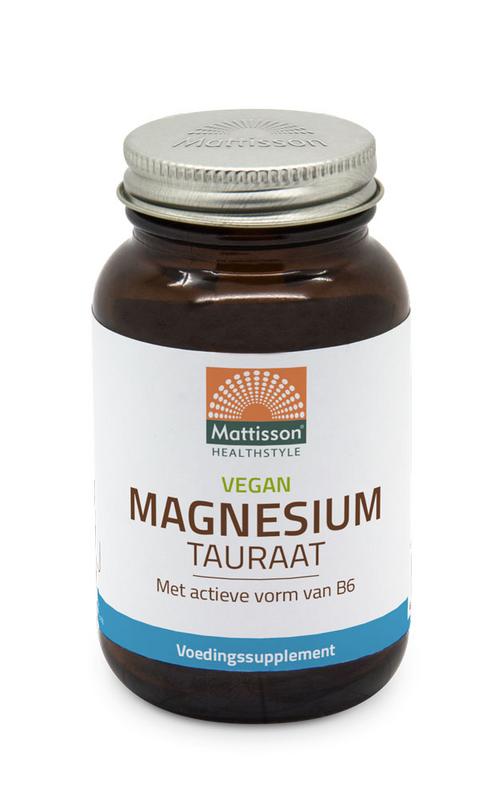 Mattisson Magnesium tauraat met p-5-p 60– 120 vegan capsules (120)
