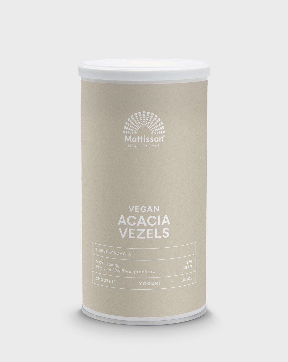 Mattisson - Vegan Acacia Vezels - 83% Vezels - Acaciavezels Voedingsvezels Supplement - 220 Gram