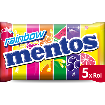 Mentos Rainbow Vegan 5pack bij Jumbo