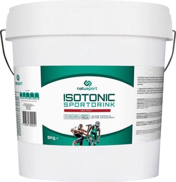 Natusport Isotonic Sportdrank Red Fruit Emmer - 5KG