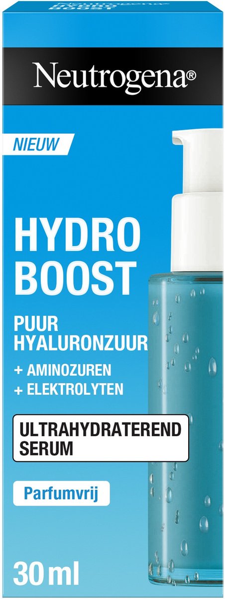 Neutrogena Hydro Boost Ultrahydraterend Serum met Hyaluronzuur - dermatologisch getest en geschikt voor alle huidtypes - 30ml