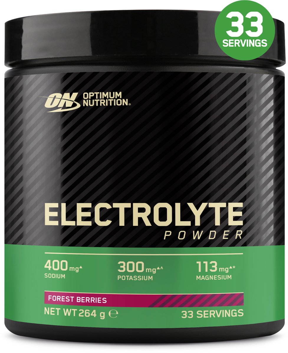 Optimum Nutrition Electrolyte Powder - Bosvruchten - Elektrolyten Sportdrank - Poeder - Suikervrij - Electrolytes Drink - 246 gram (33 Servings)