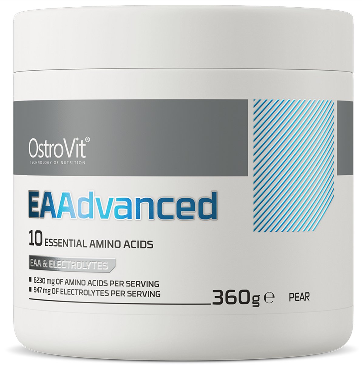 OstroVit - EAAdvanced - 360 g - pear smaak - Laboratory-confirmed quality - Complete ondersteuning met EAA, BCAA, elektrolyten en vitamine