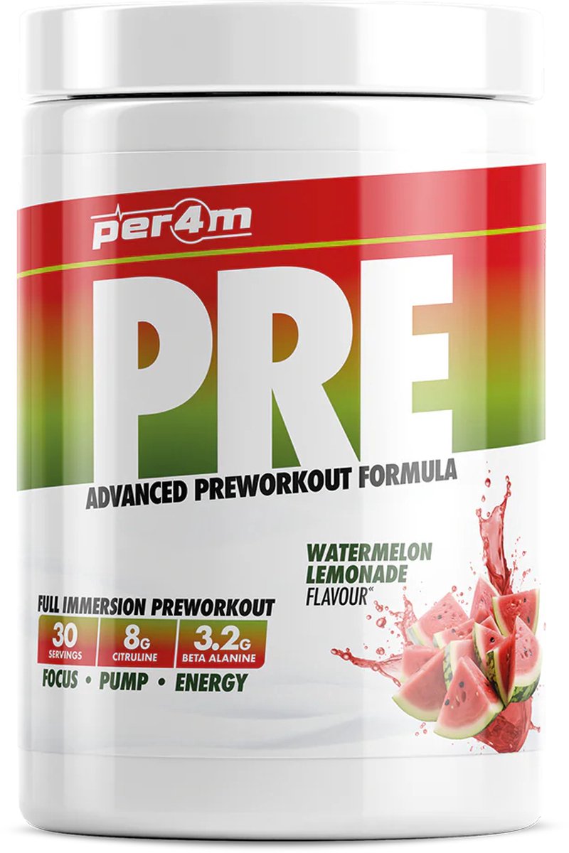 Per4m - Pre Workout Stim - 570g - Watermelon Lemonade - pre-workout