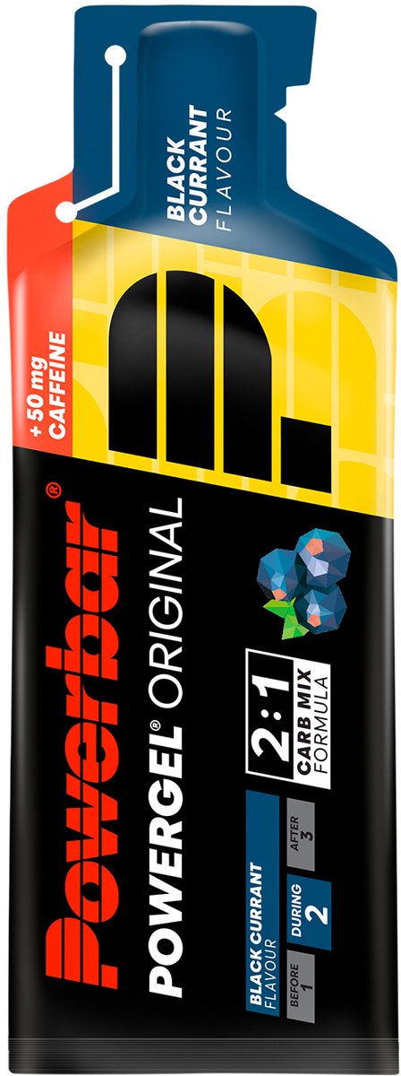 Powerbar PowerGel - Sportgel met Cafeïne - Energiegel - 1 zakje (41 gram) - Blauwe Bessen