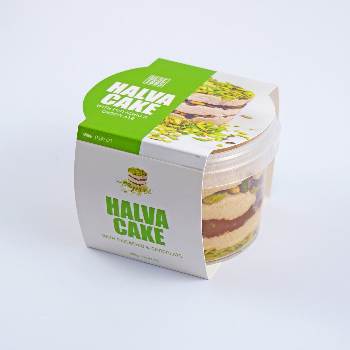Premium Halva Cake - 450g - Pistachio & Chocolate