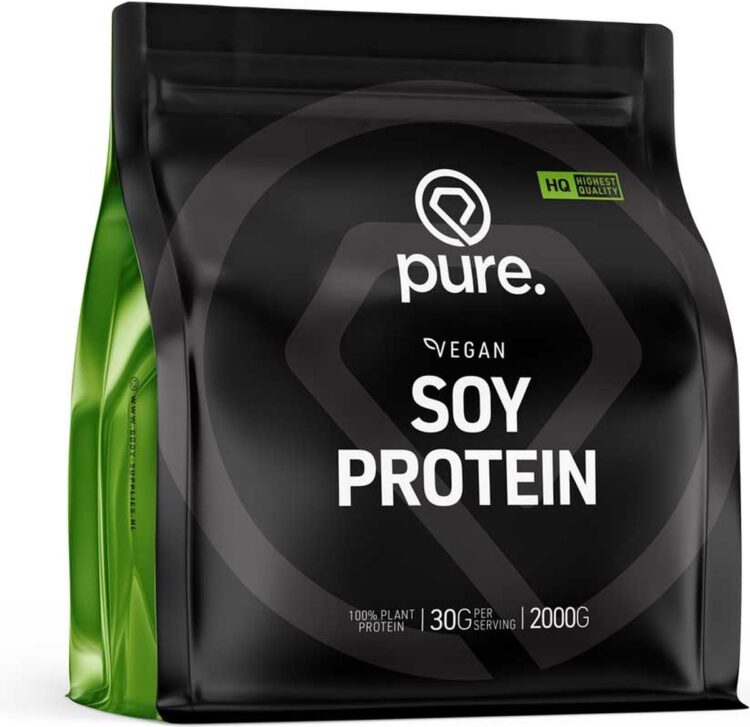 Pure. Soy Protein - 2000gr - chocolade - soja eiwit - vegan - plantaardig - sojabonen - eiwitisolaat