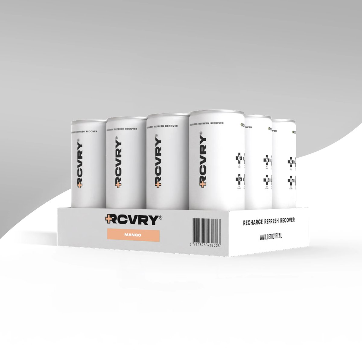 RCVRY Electrolyte Drink Mango 12 Pack geen Koolzuur
