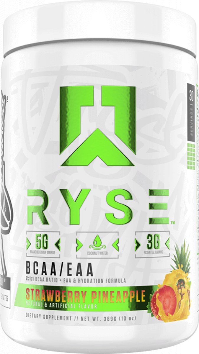 RYSE BCAA + EAA (30 Serv) Strawberry Pineapple - Aminozuren - EAA