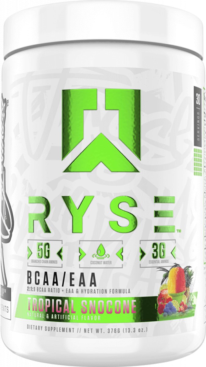 RYSE BCAA + EAA (30 Serv) Tropical Snocone - Aminozuren - EAA