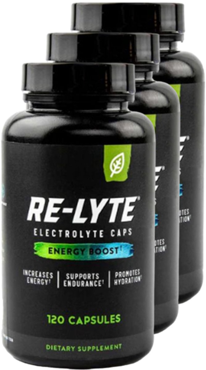 Re-Lyte | Electrolyte Caps | Energy Boost | 120 Capsules | 3 stuks | 3 x 120 capsules
