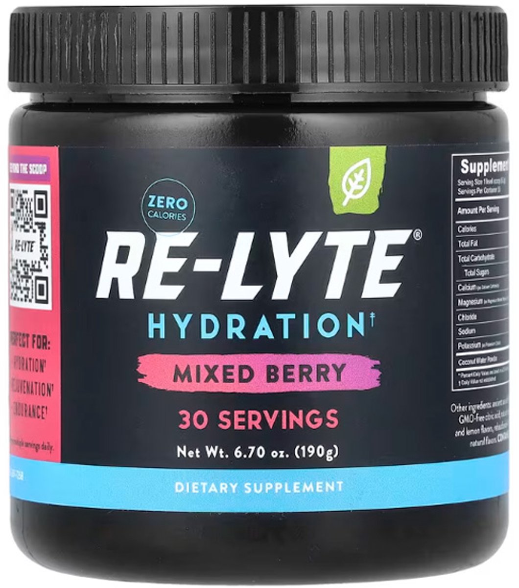 Re-Lyte | Hydration Drink Mix | Mixed Berry 190g | 1 x 190 gram