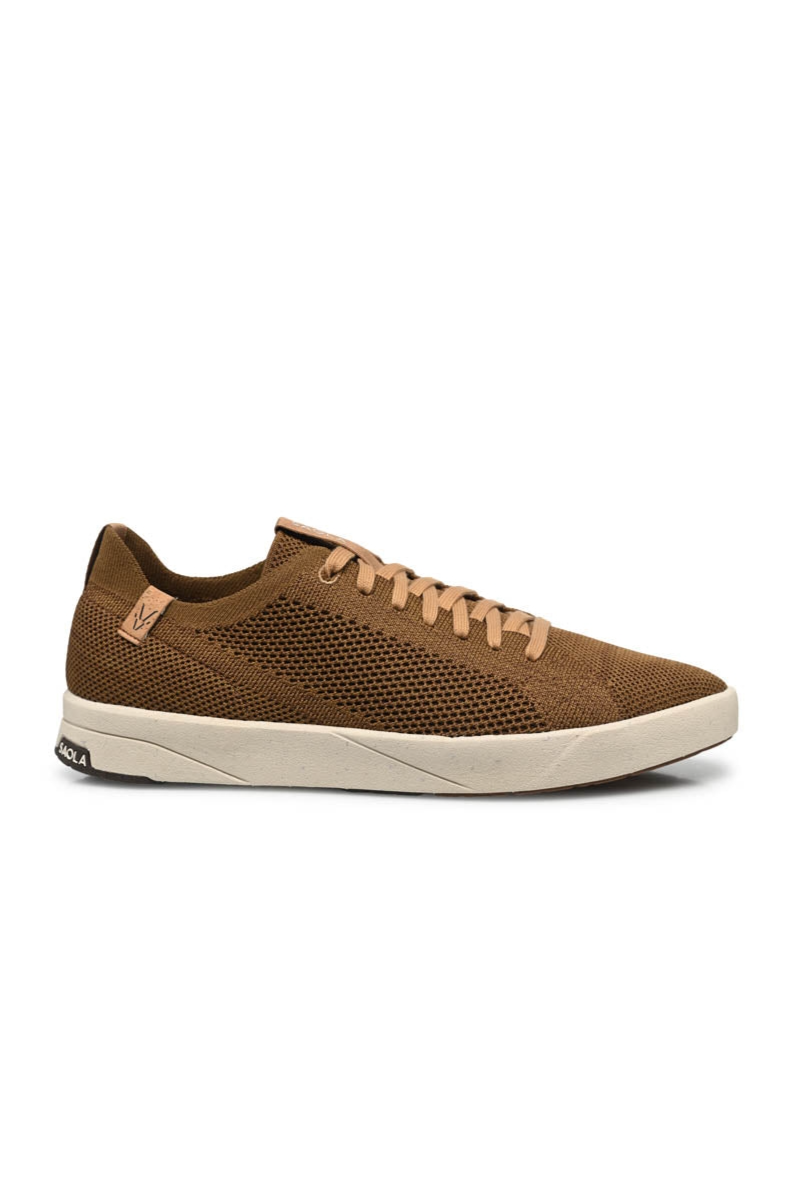 SAOLA mannen vegan Sneakers Heren Cannon Knit 2.0 Chocolade
