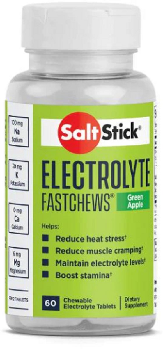 Saltstick Fastchews - Electrolyte - Green Apple - 60 stuks