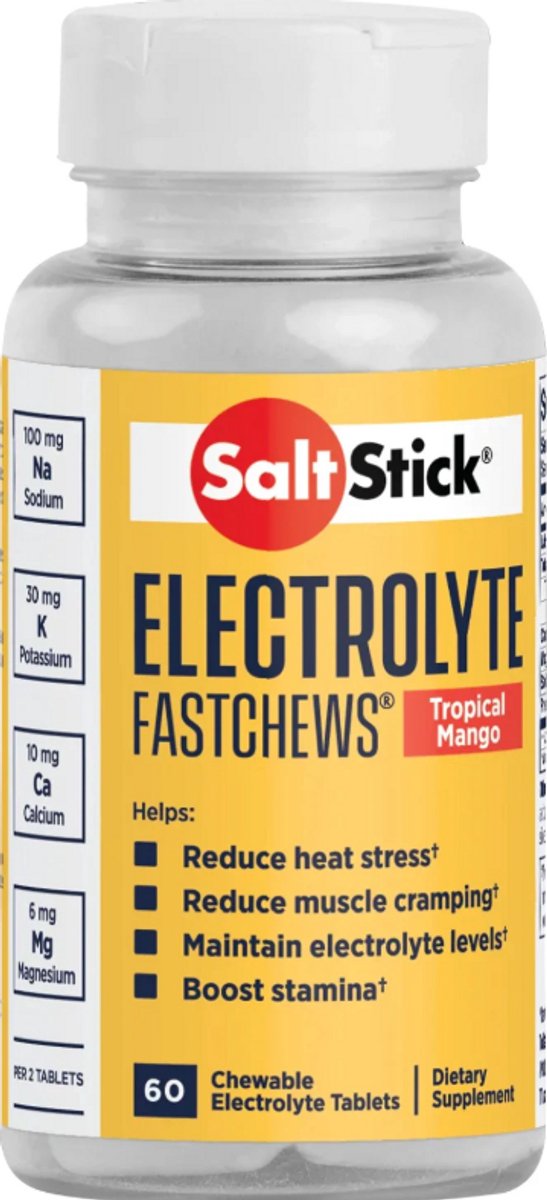 Saltstick Fastchews - Electrolyte - Tropical Mango - 60 stuks