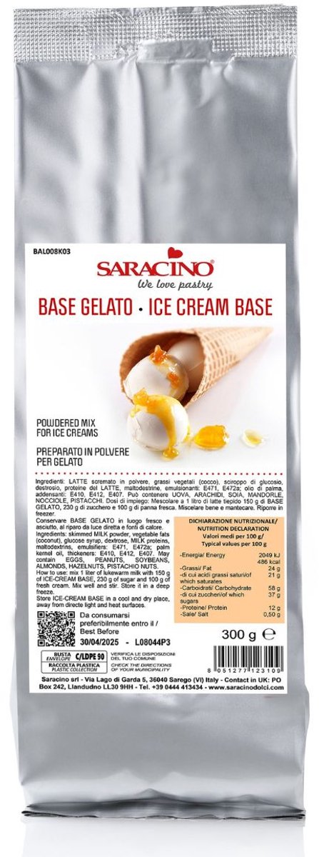 Saracino IJsbasis Mix 300 g