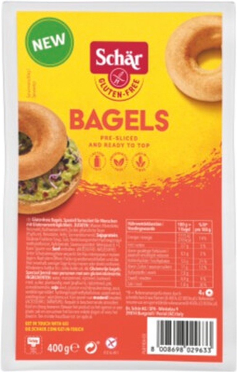Schar Bagels Glutenvrij 4 stuks