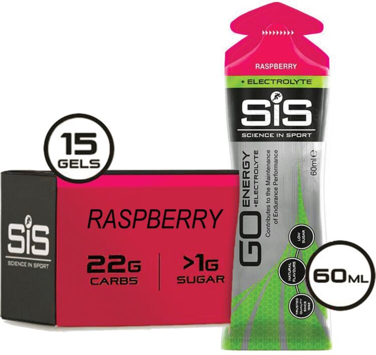 Science in Sport - SIS Go Energy + Electrolyte - Sportgel - Energie gel - Isotone Sportgel - Framboos Smaak - 15 x 60ml