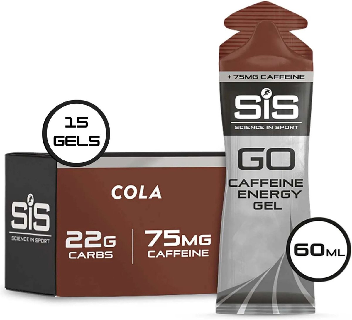 Science in Sport - SiS Go Isotonic Energygel + Caffeine - Energie gel - Isotone Sportgel - Cola Smaak - 15 x 60ml
