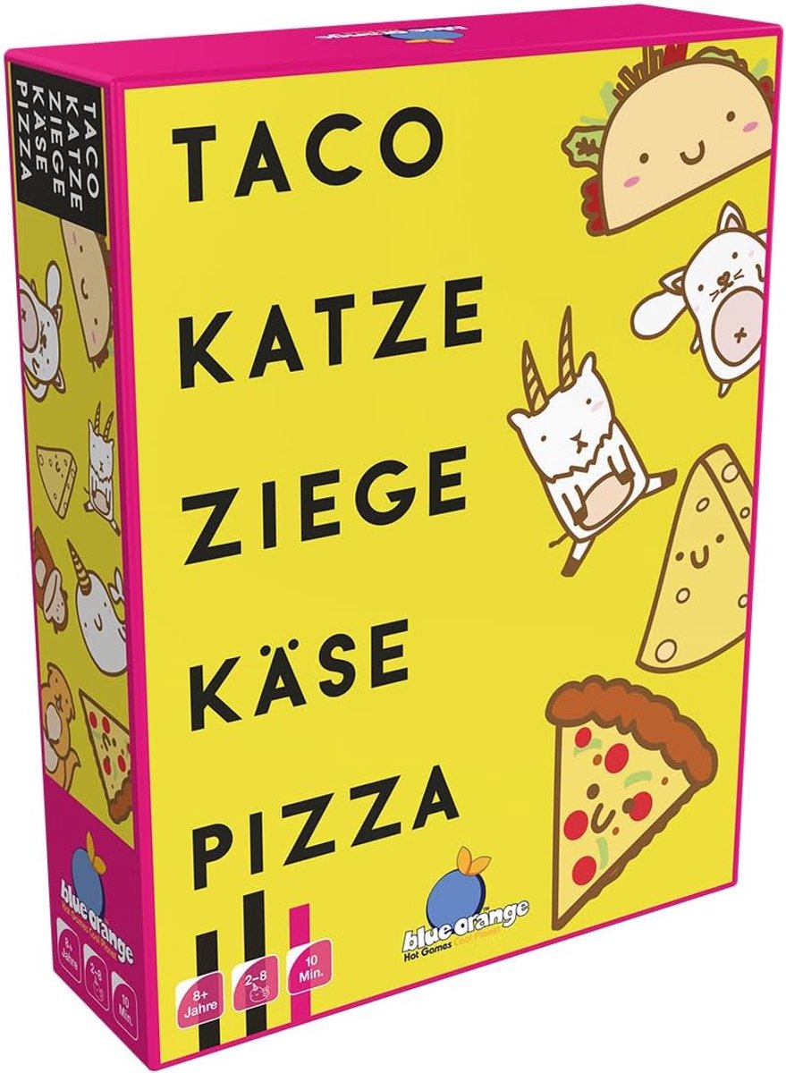 Snelle Partyspel Taco Kat Geitenkaas Pizza voor 2-8 Spelers - Leuke Kaartspel voor Iedereen