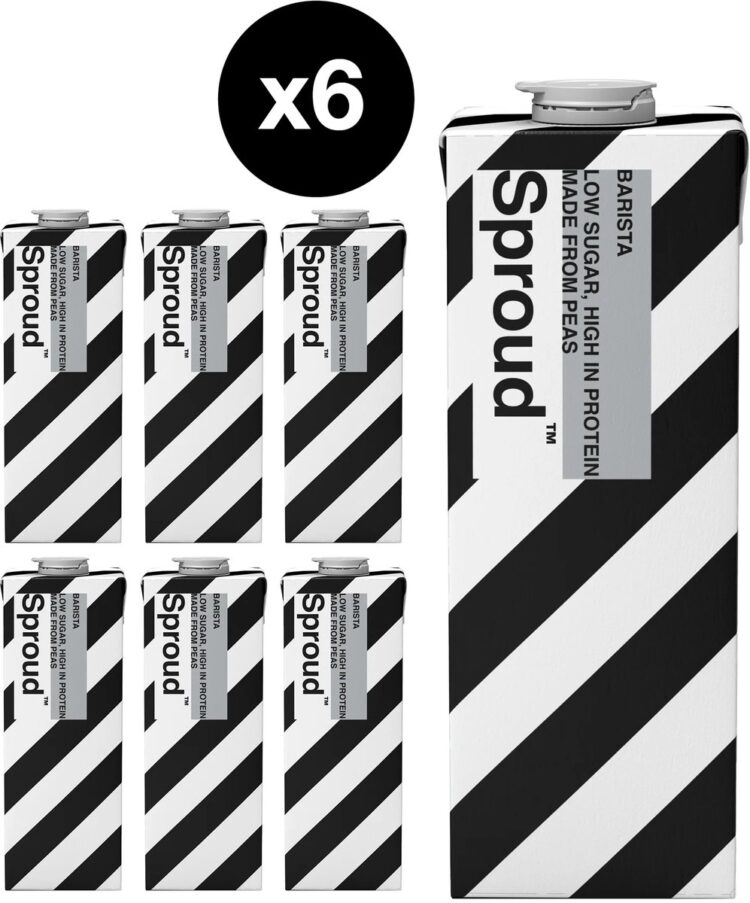 Sproud Barista - plantaardige melkvervanger - vegan - glutenvrij - 6 x 1 liter