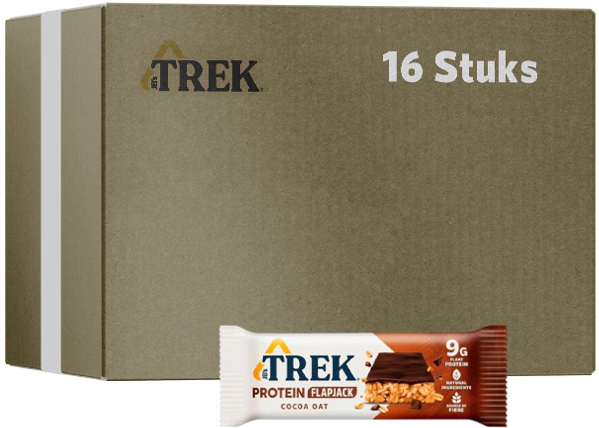 TREK proteïne havermoutrepen Cacao (3x50g) - 16 repen