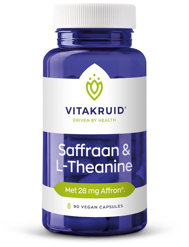 Vitakruid Saffraan 28mg (Affron)& L-Theanine 90 vegan capsules