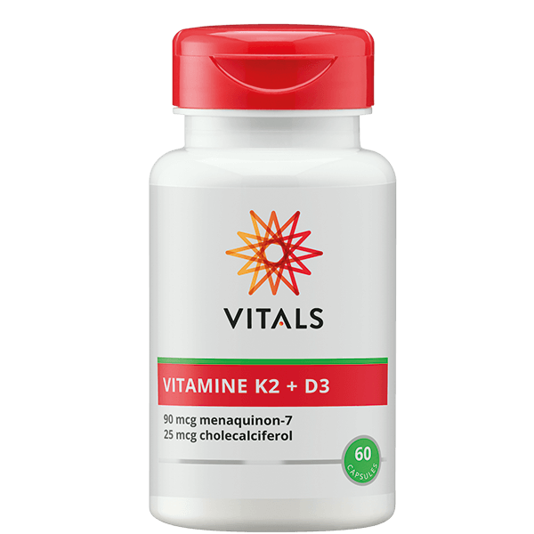 Vitals Vitamine K2 + D3 - 60 vegan softgels