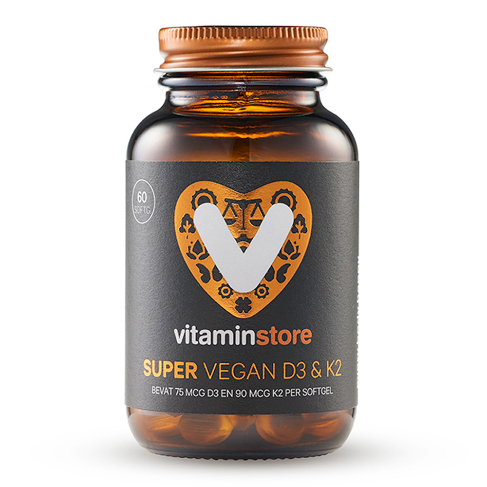 Vitaminstore - Super vegan D3&K2 - 120 Vegi Softgels - Vitaminstore