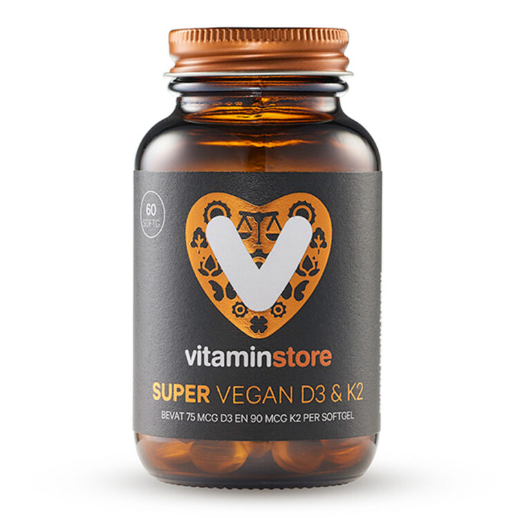 Vitaminstore - Super vegan D3&K2 - 60 Vegi Softgels - Vitaminstore