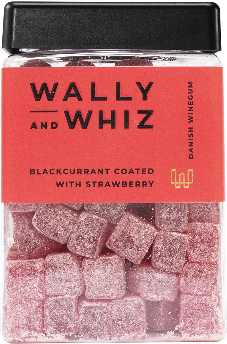 Wally & Whiz - Vegan winegum Zwarte Bes & Aardbei (240g)