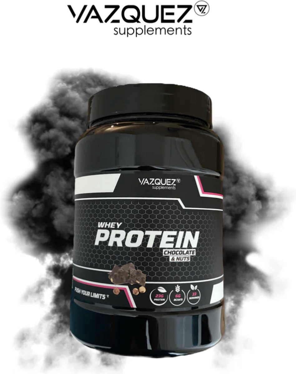 Whey Proteïne - Hazelnoot & Chocola - Eiwitten - - Eiwitten shake - Verzadigd voelen - Proteïne Shake - Proteïne - Chocolade Shake
