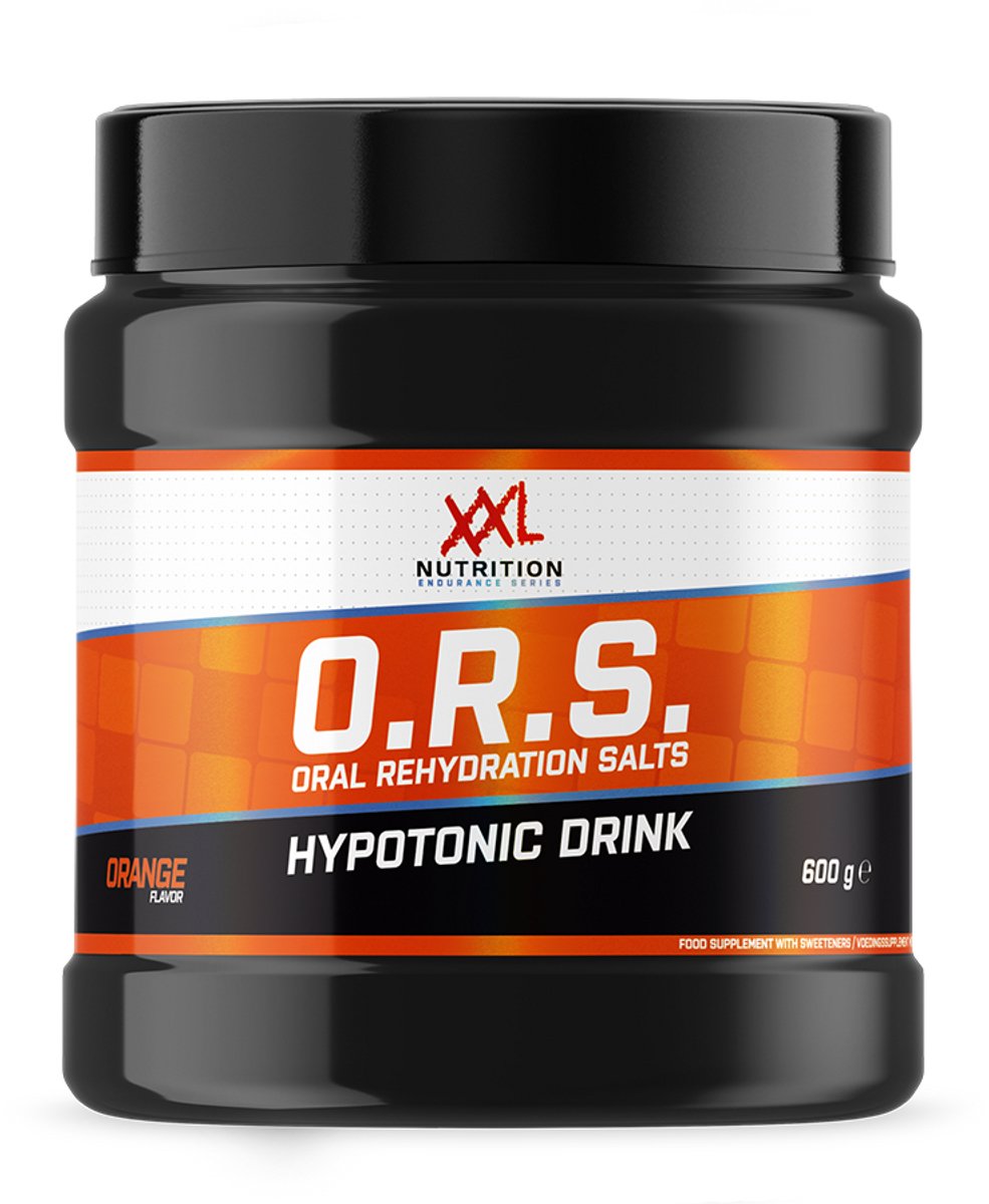 XXL Nutrition - O.R.S. (Oral Rehydration Salts) Hypotonic Drink - Rehydratiemiddel van Dextrose, Natrium & Kalium - Orange - 600 gram (40 doseringen)