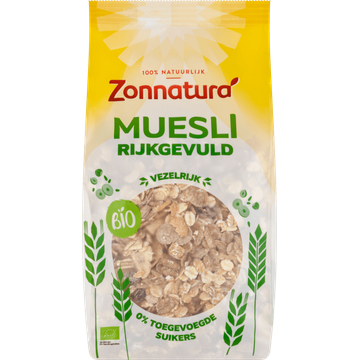 Zonnatura Muesli Rijkgevuld Bio 500 g bij Jumbo