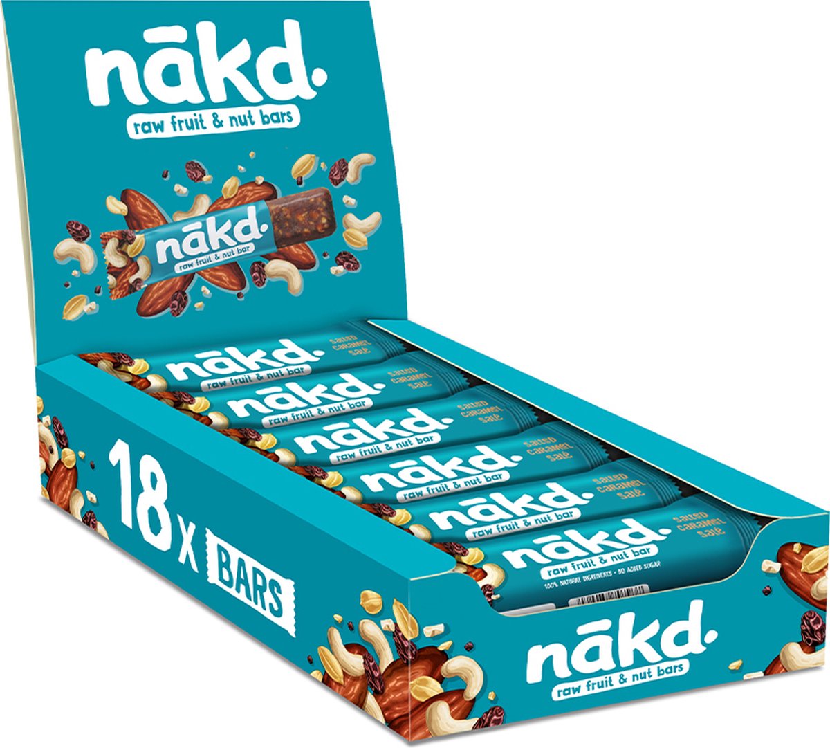 nãkd. fruit- en notenreep Salted Caramel (35g) - 18 repen