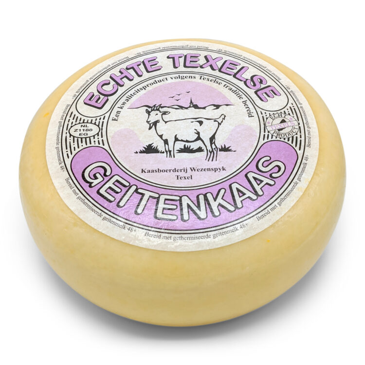 4,5kg Jong belegen Texelse geitenkaas 48+