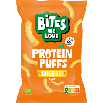 BitesWeLove Protein Puffs Vegan Cheese 75g bij Jumbo