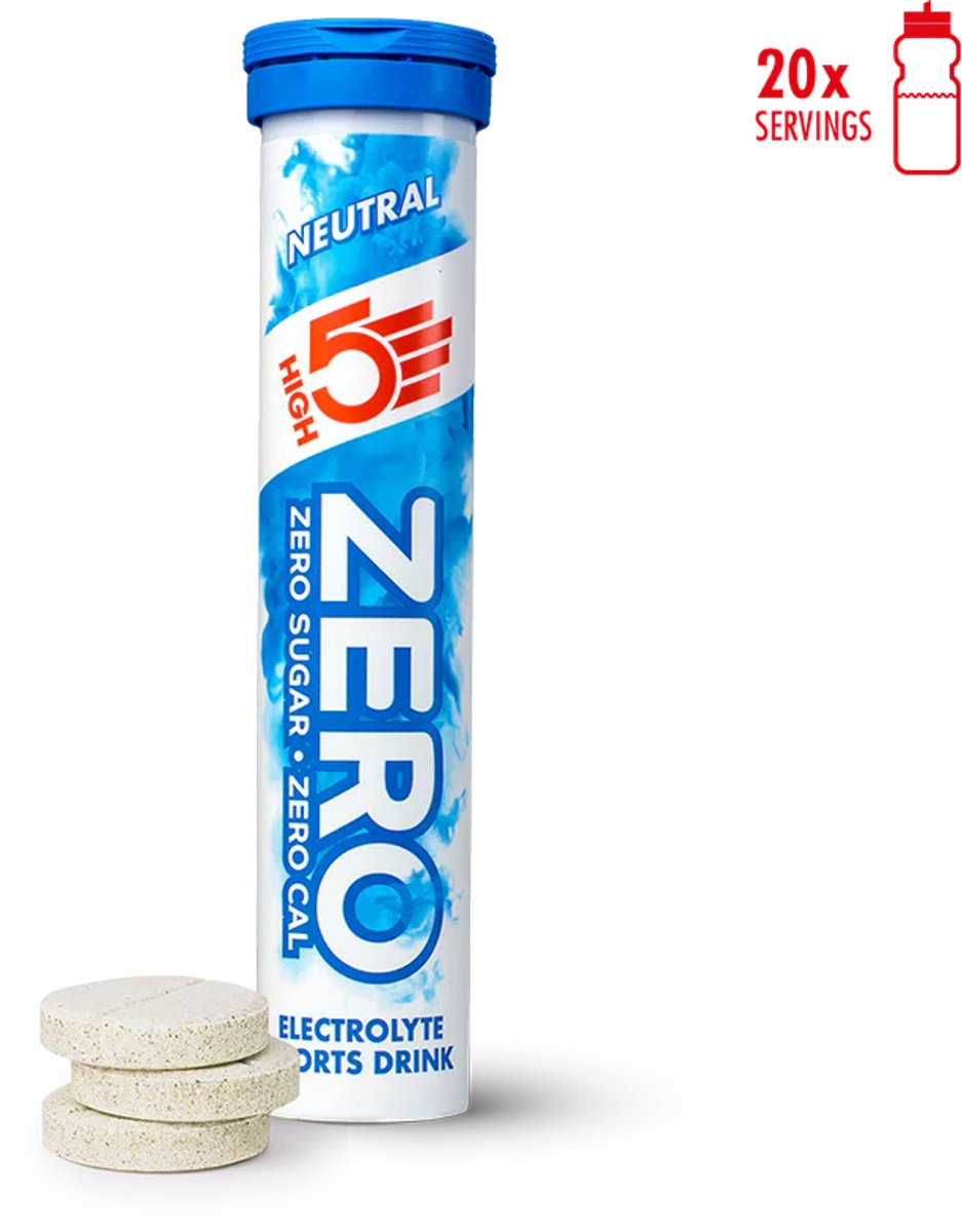HIGH5 - ZERO Elektrolyten - Suikervrije Elektrolyten Bruistabletten - Caloriearm & Neutraal van Smaak - 1x20 Stuks - Voor Optimale Hydratatie